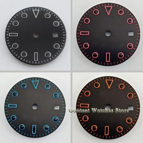 1PCS Goutent 28.5mm Sterile Dial With Date Window fit 2824 2836 Miyota 8215 8205 821A movement