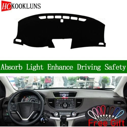 For Honda CRV 2012 2013 2014 2015 2016 Dashboard Cover Sun Shade Dash Mat Pad Carpet Car Stickers Interior Accessories