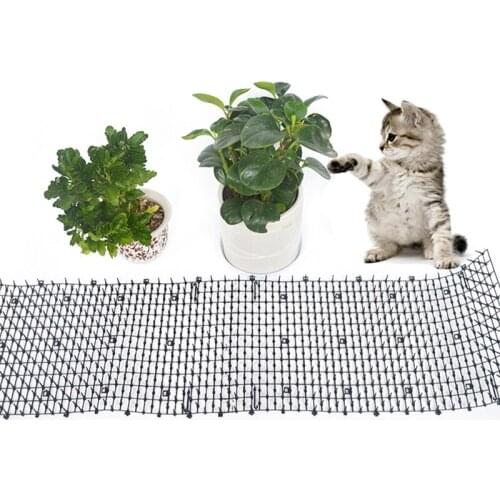 Hot Sales 1PC Garden Cat Scat Mats Anti-cat Dog Repellent Mat Prickle Strips Keep Cats Away Safe Plastic Spike Thorn Network Pet