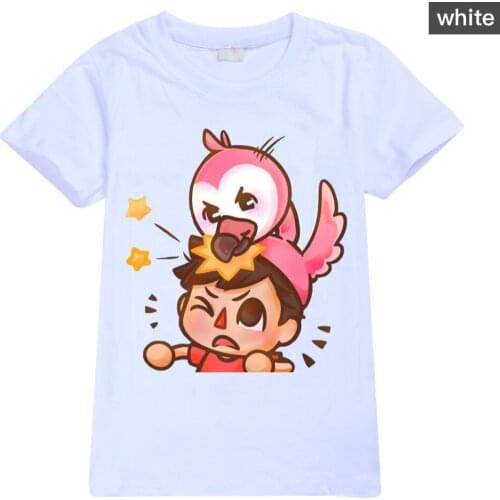 Summer New Big Boys Flamingo Flim Flam Baby Clothes T-shirts for Girls Kids Short Sleeve TShirts Tees Children Poleras Tops