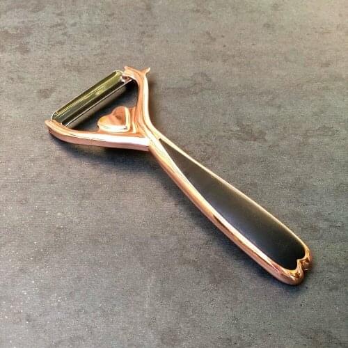 Tohana Metal Copper Peeler rose gold color peeler kitchen tools fruit vegetable peeler Very sharp stylish design peeler