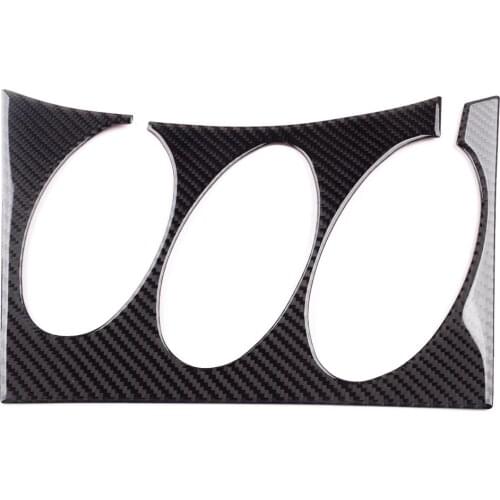 Interior Radio Air Condition Console Cover Trim Frame Carbon Fiber Black Fit for Nissan 350Z 2003 2004 2005 2006 2007-2009