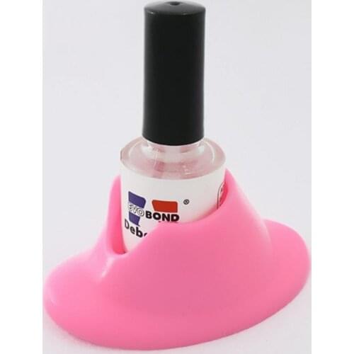 Hot DIY Rubber Nail Gel Polish Holder Polish Display Stand Varnish Bottle Holder Finger Stand Rest Holder Nail Art Accessories