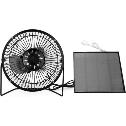USB Solar Panel Powered Mini Portable Fan for Cooling Ventilation Home Travelling Fishing Solar Powered Fan