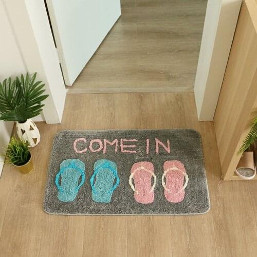 Simple and Stylish Floor Mat Door Mat Absorbent Floor Mat Home Bedroom Kitchen Bathroom Non-slip Mat Door Door Step Mat