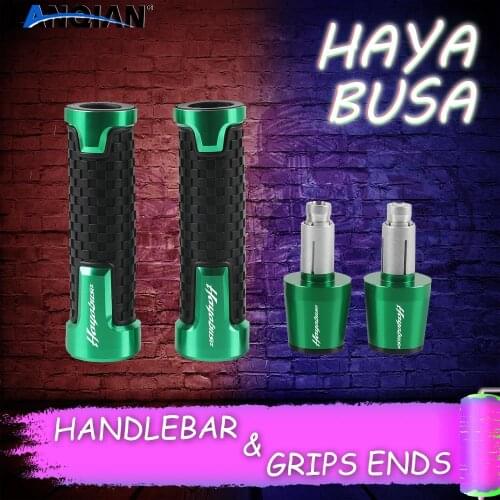 LOGO whit "HAYABUSA" For SUZUKI HAYABUSA ALL YEAR Motorcycle CNC Handlebar Grips and Handlebar Grips ends Accessories