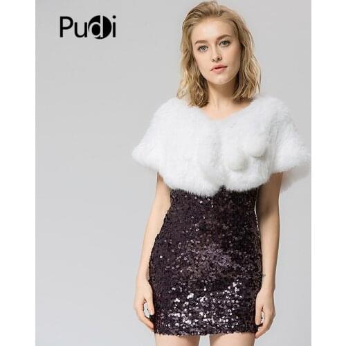 SRR005 Real Knitted Rabbit Fur Shawl Poncho Stole Shrug Cape Robe Tippet Wrap Wedding Shawl