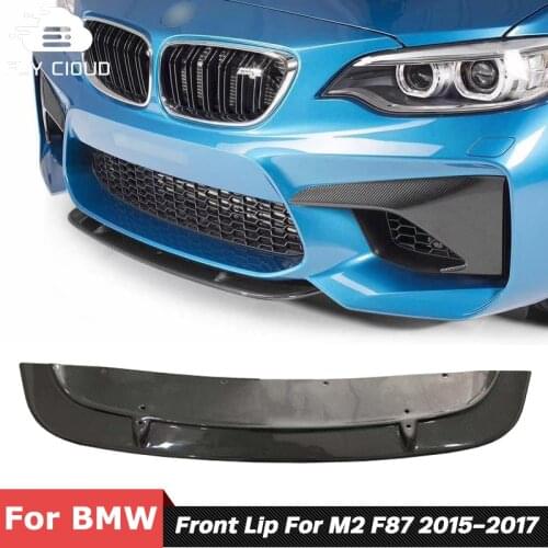 ST Style Carbon Fiber Material Front Bumper Shovel Chin Lip For BMW M2 F87 Refitting 2014 Up