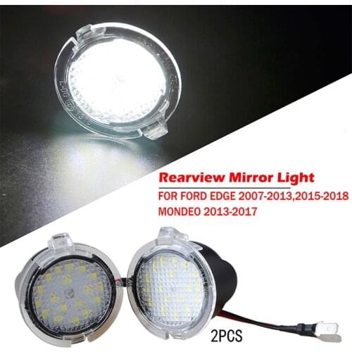 LED Side Mirror Light Replacement Bright White Rearview Mirror Lamp Fit For Edge Mondeo MK5 Fusion Explorer F150 Car Accessories