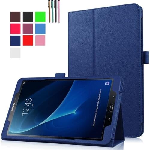 Tab A A6 10.1inch Tablet SM-T580 T585 Case PU Leather Stand Cover Auto Sleep/Wake for Samsung Galaxy Tab A7 10.4 T500 Case Tab A