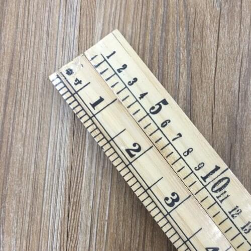Westcott DIY Wood BAMBOO Yardstick 35.5CM Ruler Metal Ends, Kiln Dried Lumber, Lacquer Finish