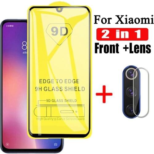 2 in 1 Camera Lens Tempered Glass for Xiaomi Mi 9 SE Lens Protective Glass for Mi 9SE Film Screen Protector xiomi Mi9SE Glas