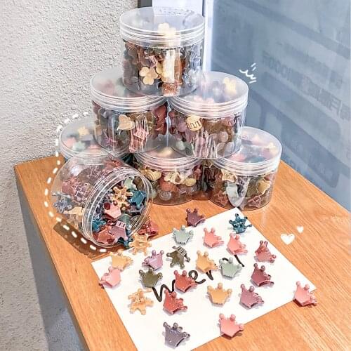 Ruoshui 50pcs Children Cartoon Hair Claws Girls Lovely Hairpins Hair Crab Baby Hair Accessories Hair Clips Headwear Barrettes