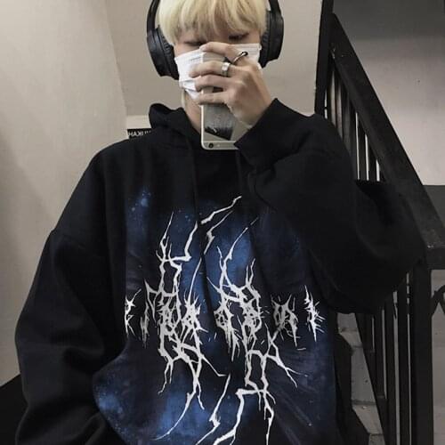 Gothic Women Sweatshirt Harajuku Loose Tops Punk Women Clothing big Size Hip Hop New Streetwear Winter Ulzzang Hooded Sweatshirt
