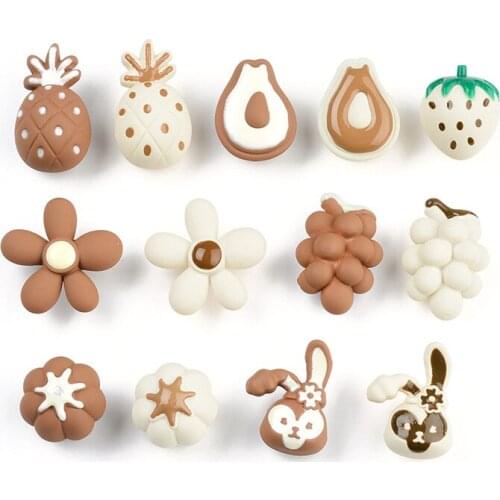 10PCS Brown Grape Avocado Rabbit Pineapple Headdress Handmade Accessories Jewelry Making