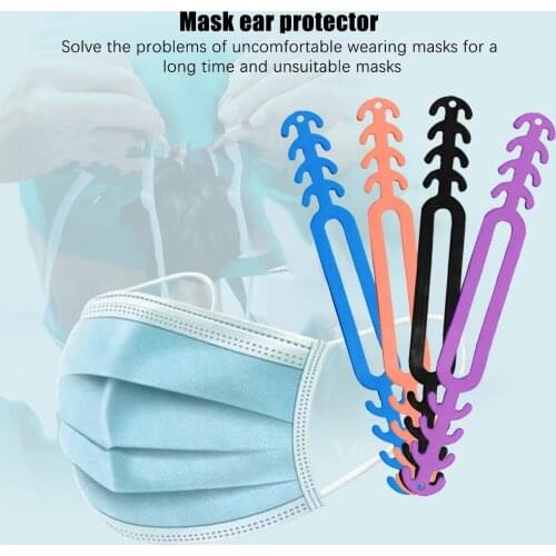 10Pcs Mask Attachment Behind Head Adjustable Mask Extenders Anti-slip Mask Ear Grips Extension Hook Clips On Ears Holds Masks
