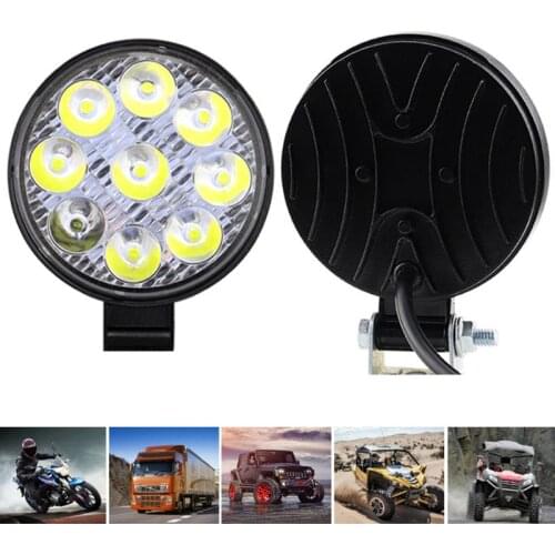 12V 24V Car LED Spot Beam White Work Lights MINI 27W Working Light Bar