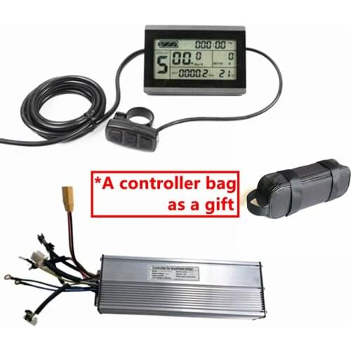 48V 60A Brushless DC Motor Ebike Controller,60A controller +KT-LCD8H LCD3 LCD8S LED900 Display One Set,for 2000W-3000W Kit