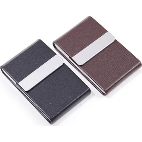 Aluminum Cigar Cigarette Case Tobacco Holder Pocket Box Storage Container Stainless Steel PU Card Smoking Case Accessories