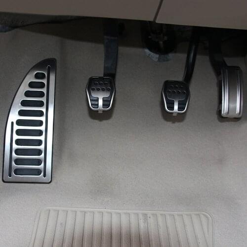 Car-styling Stainless Steel Rest Pedal gas brake clutch Pedal cover For Ford Focus KUGA Ecosport,auto accessories