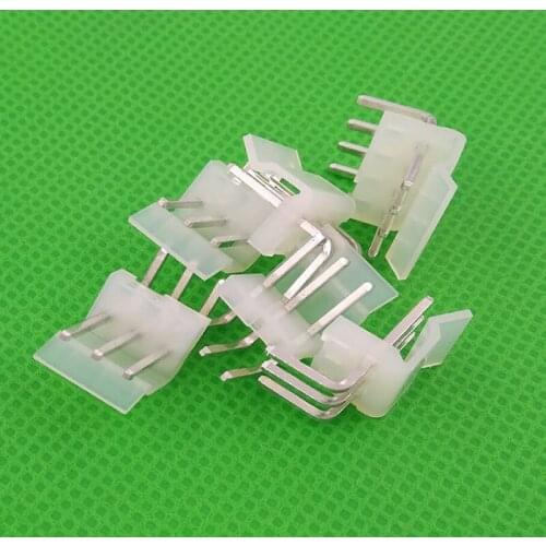 Free shipping 1000pcs male right angle 3.96mm material CH3.96 3pin 3pins Connectors Leads pin Header CH3.96-AW CH3.96-3AW