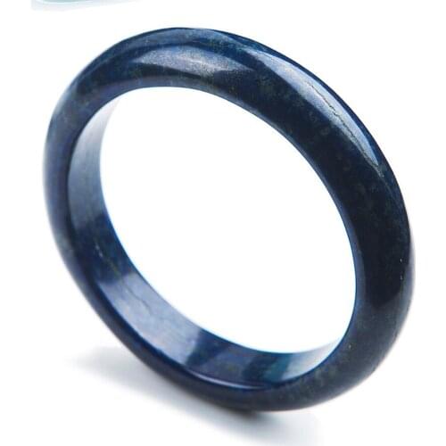 Free Drop Shipping Genuine Deep Blue Lapis Lazuli Natural Stone Bangles For Women Inner Diameter 55mm