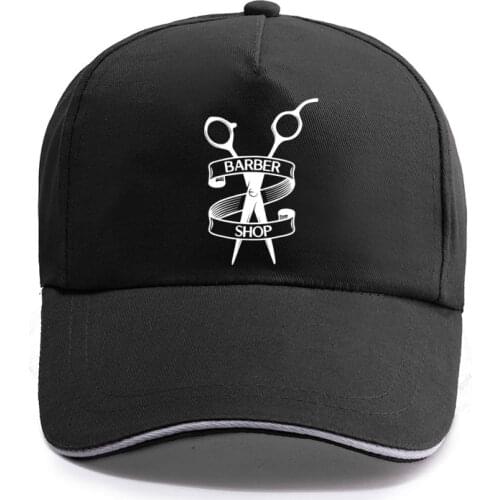 New Summer Barbershop Haircut Shavers Glass Barber Baseball Cap Unisex Women Men Cotton Hat Snapback Hats Trucker Caps