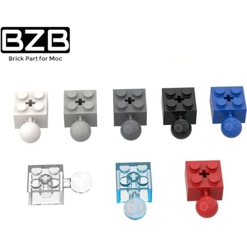 BZB MOC 57909 2x2 Single Side With Ball Joint Brick/Ball Head High-tech Building Block Model Kids Toy DIY Technical Best Gifts
