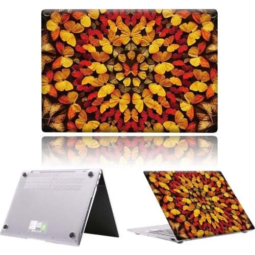 Gold Butterfly Laptop Case For Huawei MateBook 13/13 AMD Ryzen/14/D14/D15/X 2020/X Pro/Pro 16.1/Honor MagicBook 14/15 PC Shell