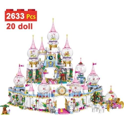 Friends Building Blocks Toys For Girls Princess Windsor City Castle Fairy Tale Series Childrens Educational Assembled Toys