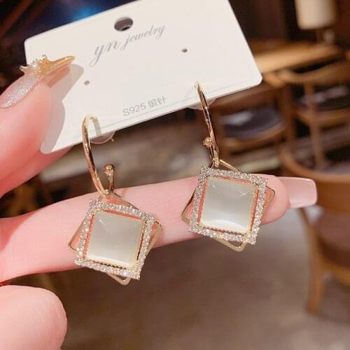 Hot Selling Retro Geometric Pendant Earrings Geometric Earrings Personality 2021 trend Womens Earrings Korean Jewelry