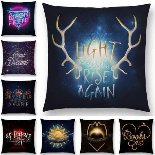 Hot Sale Decorative Letters Saying Warm Words Meaningful Proverb Heart Love Books Dream Game Sun Neon Cushion Cover Pillow Case