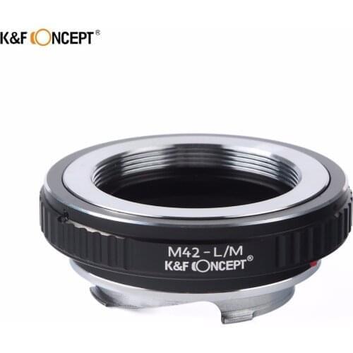 K&F CONCEPT M42-L/M High Quality Camera Lens Adapter Ring for M42 Screw Mount Lens to for Leica L/M Mount Camera Body
