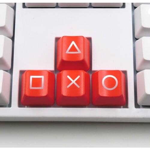 R1 Height Keycaps for Backlit Mechanical Keyboard, Direction Keys, Black, Red, Keyboard Translucent Replacement Keycap