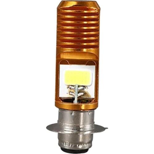 Motorcycle Headlight Bulb with Upgraded COB Chips Super Bright 6000-6500K White Headlamp Headlight Headlamp (Pack of 1
