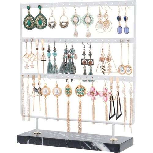 Metal Jewelry Storage Stand Necklace Rack Ornaments Display Stand Shopping Earring Stand Jewelry Display Props