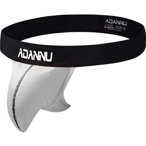 ADANNU Brand Men Sexy Jockstrap Underwear Seemless G Strings Gay Underwear Hombre Penis Tanga Short Male Underwear Sissy Thong