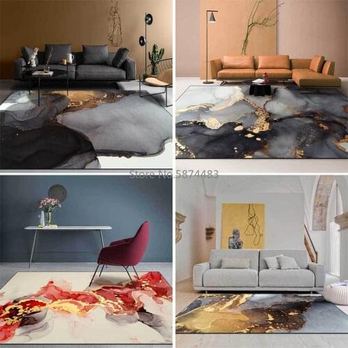 Modern New Chinese Style Abstract Ink Color Living Room Bedroom Bedside Carpet Floor Mat Customization