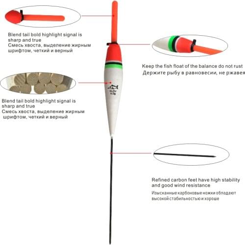 Topline float fishing bobbers luminous carp set fishing float fluorescent fish accessory fishing floating waggler floater bobber