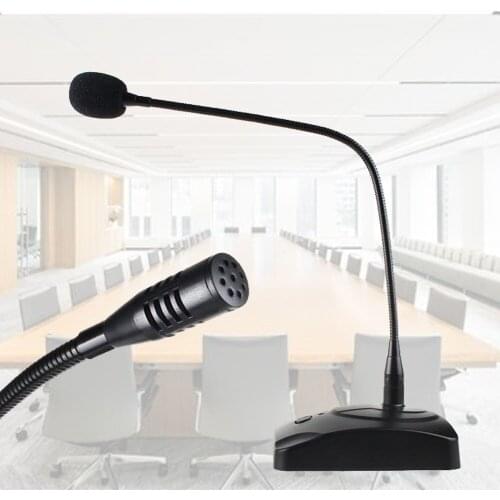 Professional Condenser Wired Gooseneck Microphone Desktop High Sensitivity Capacitor Mic Microphone