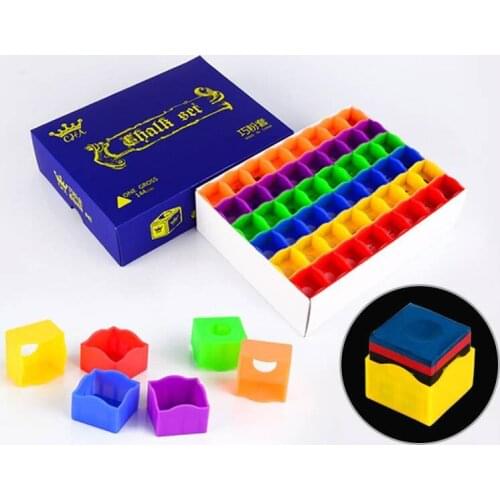 Colorful 144 Pieces Per Box Plastic Billiard Chalk Holder Billiards Snooker Accessories China