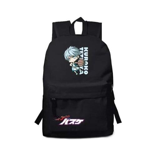 Kurokos Basket ball backpack Akashi Seijuro Murasakibara Atsushi Cosplay Bags Anime Nylon Cartoon Schoolbags