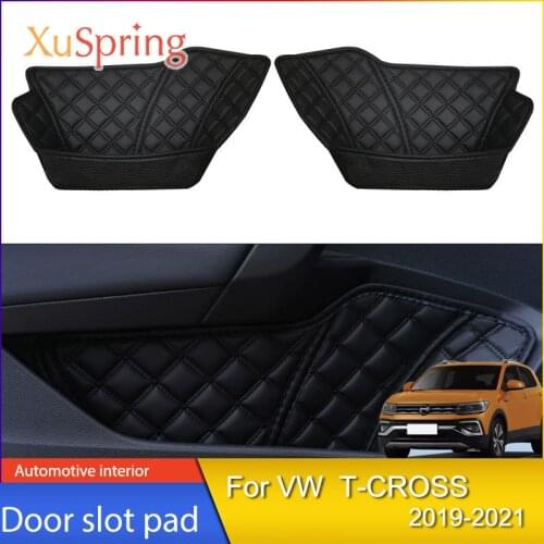 Special Modified Interior Door Slot Mat Supplies Door Storage Mat Interior Accessories For VW T-Cross 2019 2020 2021