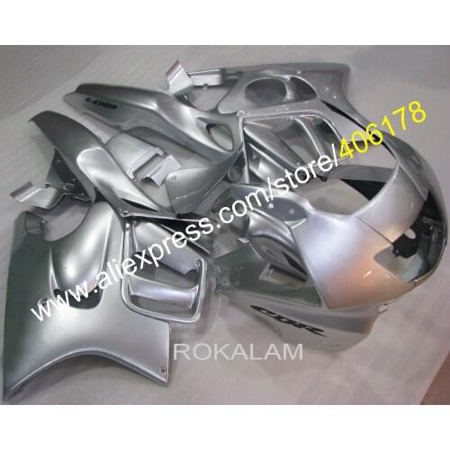 Sports Fairing Kits For Honda CBR600 F3 1997 1998 Cbr 600 F3 97 98 Full Silver Motorcycle Fairings (Injection Molding)
