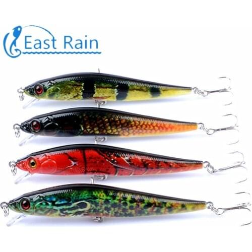 East Rain 10cm 10g 4pc Painted Suspension Bait Freshwater Saltwater Fishing Lure SP Minnow Artificial Hard Bait Free Shipping