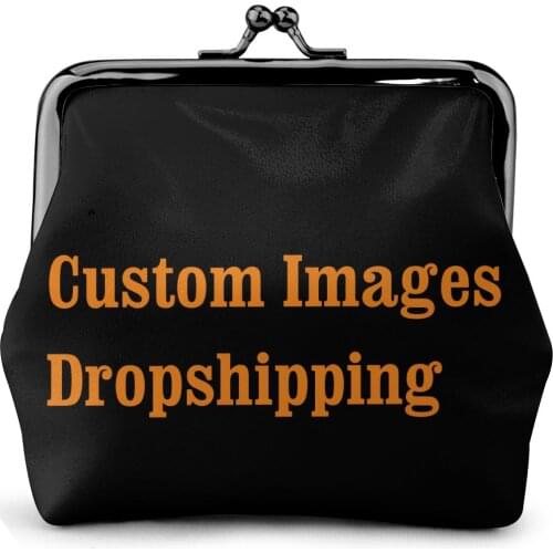 Custom Logo Women Girls Coin Purses Mini Images Printing Casual Leather Coin Bags For Women Fashion Women Bags Dropshipping