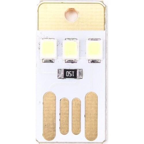 1PCS New LED Light Portable Mini Usb Power Led Light 3 Led Touch Dimmer Lamp White laptop