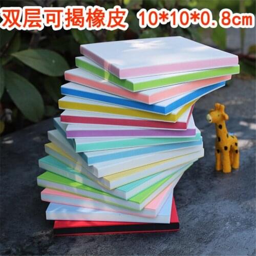 16 Colors DIY Professional Engraving Rubber Stamp Rubber Brick Sandwich Candy Color Rubber Stamps for Scrapbooking