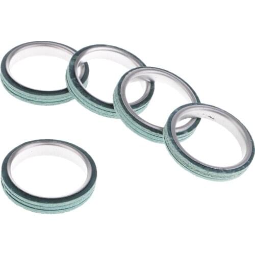5Pcs Exhaust Muffler Pipe Gasket for GY6 125CC 150CC Engines Scooter Moped 30mm Motor Exhaust Gaskets