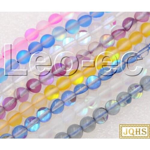 6mm round Multicolor labradorite Frosted Matte Loose Beads for Jewelry Making Strand 15" v1607